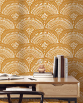 Boho Mustard Wallpaper